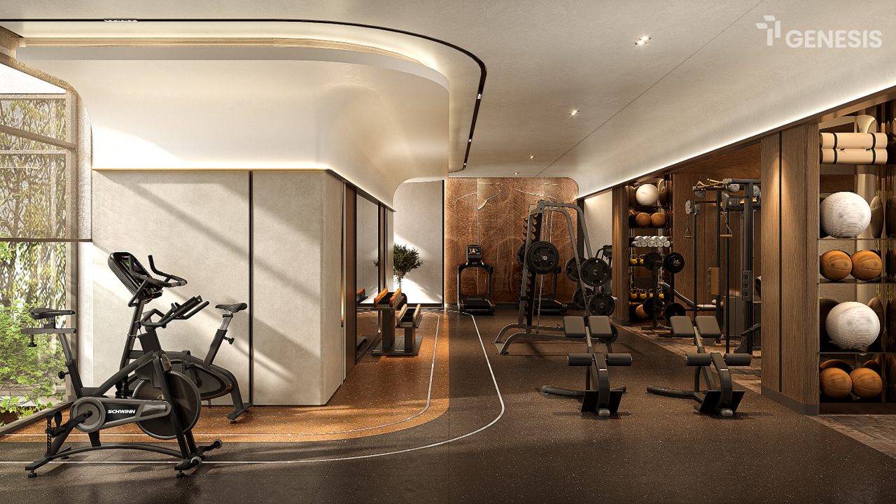 Phòng gym Energy Studio trong nhà tại TT Genesis